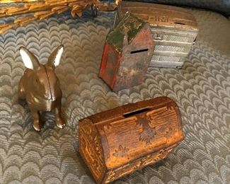 Iron and metal coin banks