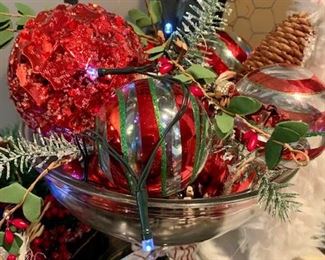 A variety of creative, holiday decor for sale.