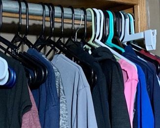 Men's and Women's clothes for sale.