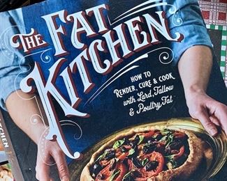 A variety of fun cookbooks for sale. 