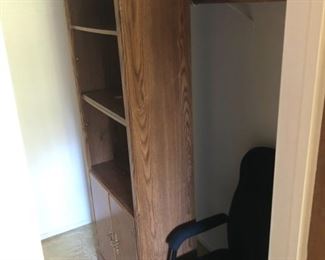 Office Bookcase and Chair