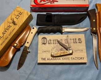 Hunting and Fishing Knives. All knives are removed from the house each night. 