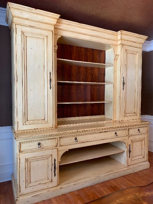 Beautiful Aegean Cupboard with Hutch                             (from Green Front Interiors)
96"W x 28"Dx103"H