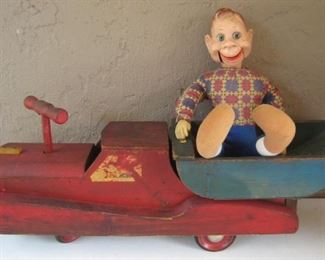Huge Wood dump truck & Howdy Doody