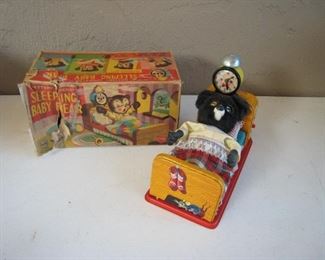 Linemar Sleeping Bear Battery-op toy with original box! 