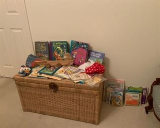 Wicker Trunk & Children’s Books