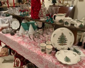 Christmas Decor Including Spode