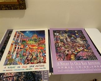 A Night In Old San Antonio Signed Posters by Thom Ricks & WB Thompson