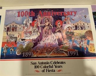 Poster singed by A. Montoya