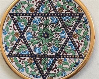 Hand painted in ceramic made in Israel