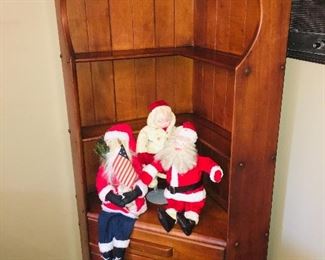 corner cabinet and we have vintage Christmas tonnage