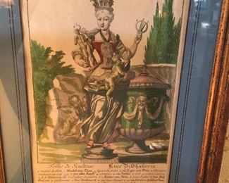 we have about 15 or so 19th century French and English hand colored lithographs