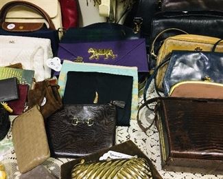 designer handbags and scarves