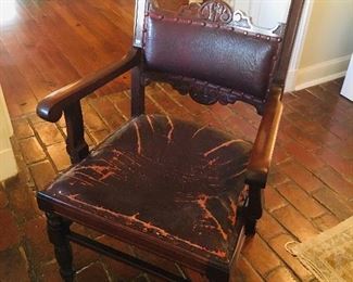 Set of 12 Renaissance Revival American made mahogany chairs from a glamorous Hollywood California estate