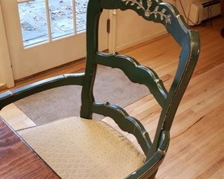 Country French kitchen table & 6 chairs 