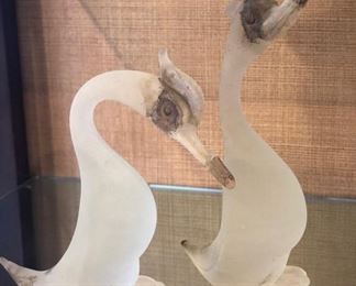 Gino Cenedese for Murano - Vetri Ducks -(one has glued on  bill)