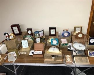 New old stock of Seiko clocks