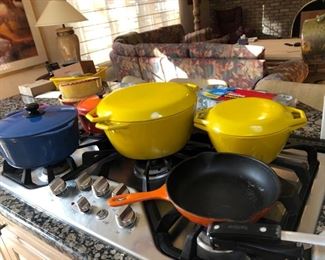 Vintage enamel cookware 