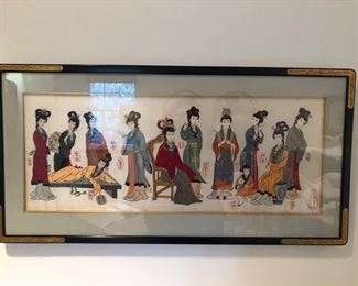 Asian silk embroidery 