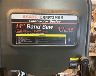 Craftsman Contractor Series Band Saw