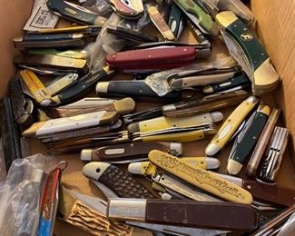 Various Knives, Case, Colonial etc.