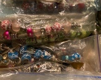 Pandora like bracelets (about 40 or more bracelets)