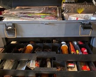Fishing Tackle Boxes Full