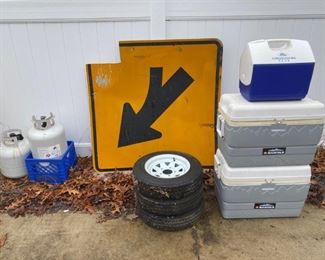 Coolers, Propane Tanks