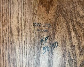 Solid Oak Dining Table w/ 6 Chairs 31x44x66-89in HxWxD