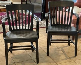 2pc Sikes Co Vintage Arm Chairs PAIR 33x23x31in HxWxD