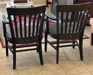 2pc Sikes Co Vintage Arm Chairs PAIR 33x23x31in HxWxD