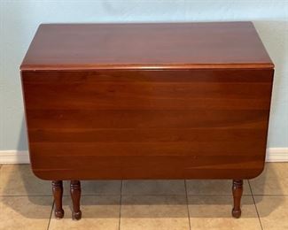 Vintage Hardwood Drop Leaf Table 30x38x21.5-60in HxWxD
