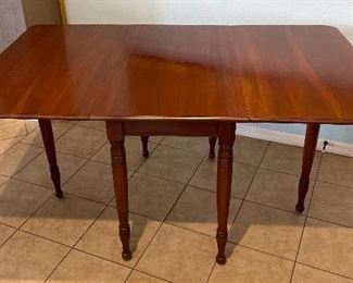 Vintage Hardwood Drop Leaf Table 30x38x21.5-60in HxWxD