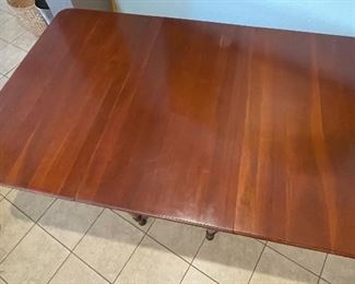 Vintage Hardwood Drop Leaf Table 30x38x21.5-60in HxWxD