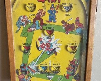 Vintage Poosh-m-up Jr Tabletop Pinball Game 1x11x17in HxWxD