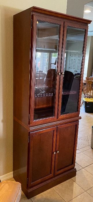 AS-IS Bombay Display Cabinet 76x29x16in HxWxD