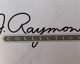 J Raymond Collection Wingback Chair Pink Floral Print #1