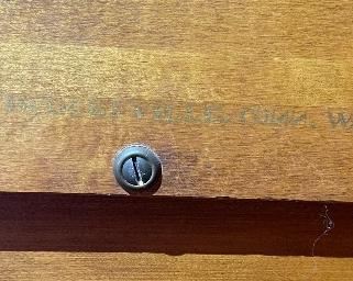 Hitchcock Classic Stenciled Maple 1 drawer Desk	33.5x32.5x17.5in	HxWxD
