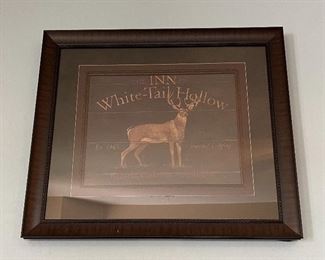 White Tail Hollow Inn Framed 27.5x31.5in HxWxD