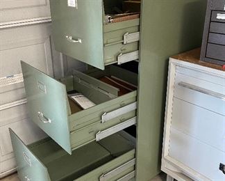 Steelmaster Large Vintage File Cabinet Industrial 54x21x28in HxWxD