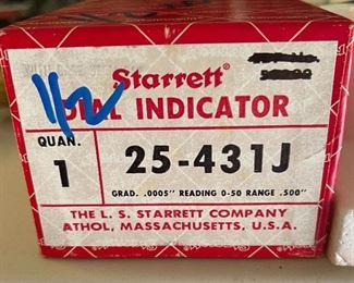 Starrett 25-431j Dial indicator in box