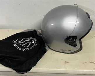 Harley Davidson Helmet Silver Dot Helmet XL