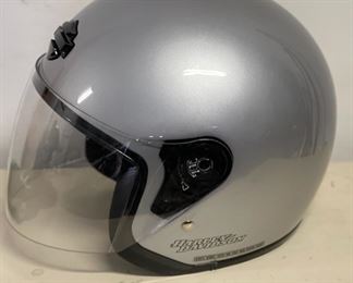 Harley Davidson Helmet Silver Dot Helmet XL