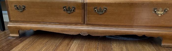 Country Maple 6-Drawer Dresser 32x50x18in HxWxD