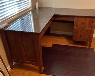 Contemporary Corner Desk 31x53x59 & 59 HxWxD
