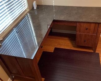 Contemporary Corner Desk 31x53x59 & 59 HxWxD