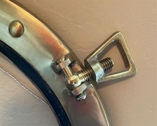 Brass porthole mirror 11in Diameter