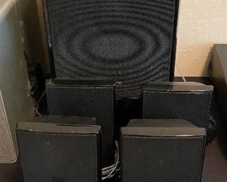 Sony 5 piece surround sound speakers
