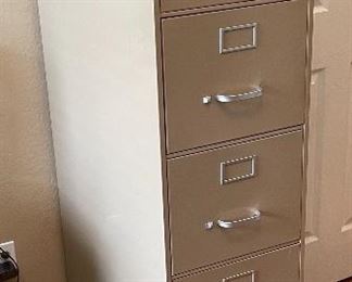 SteelCase Slender 5-Drawer File Cabinet 59x15x30in HxWxD