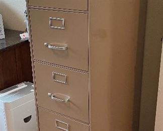 SteelCase Slender 5-Drawer File Cabinet 59x15x30in HxWxD